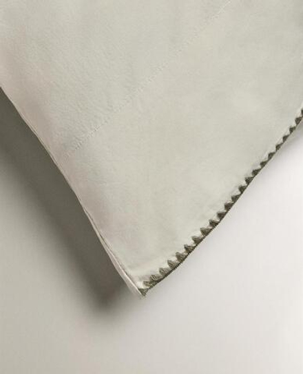 ZARA HOME ДЕТСКАЯ НАВОЛОЧКА С ВЫШИВКОЙ, ЗЕЛЕНЫЙ