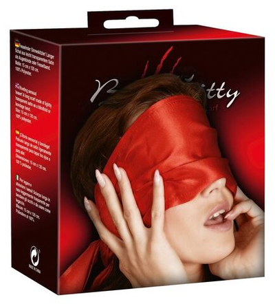 Красная повязка на глаза (Цвет: красный)