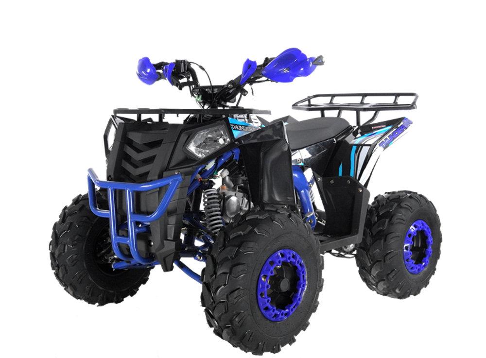 Квадроцикл Wels Thunder EVO 125 куб/см 10 л.с колеса 8" цвет Черно/синий