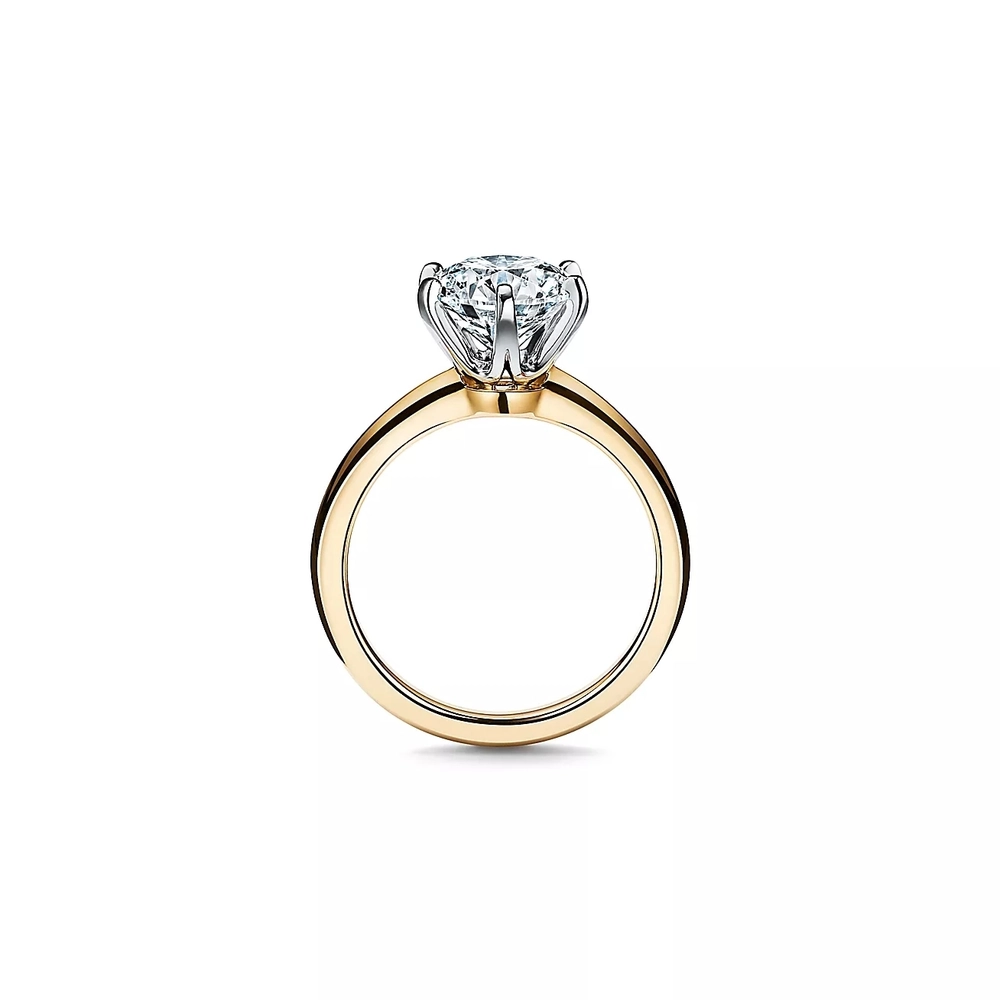 Кольцо из жёлтого золота с бриллиантом 0.22 карат💠Tiffany ✨exclusive✨ Единственное в наличии. 16,5 размер
