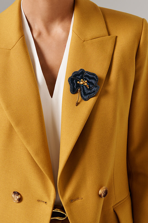 8404 Брошь (синий)