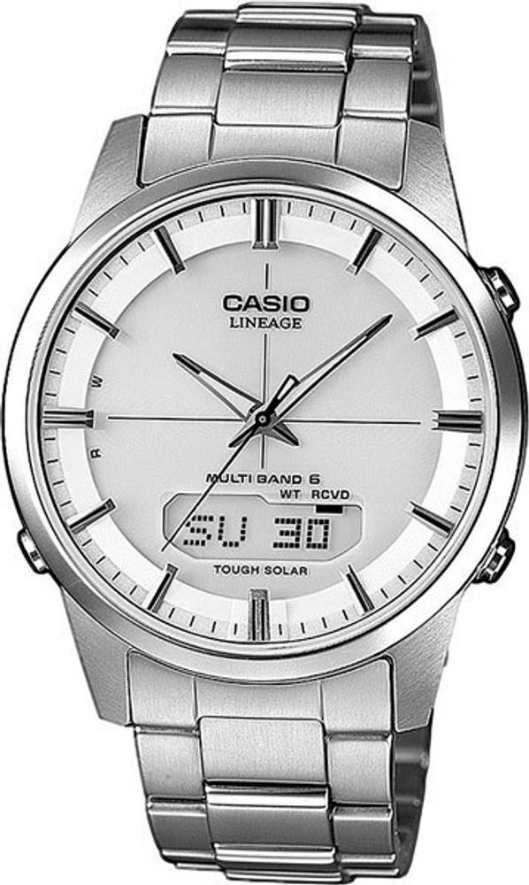 Японские титановые наручные часы Casio Radio Controlled LCW-M170TD-7A