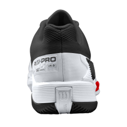 Мужские кроссовки теннисные Wilson Rush Pro 4.0 M - black/white/poppy red