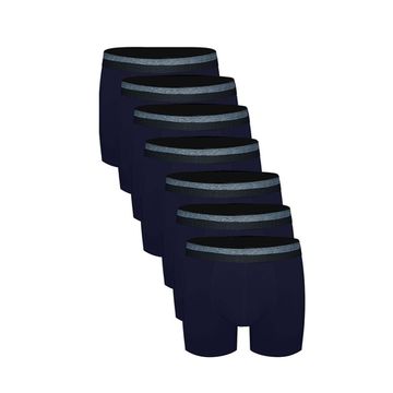 Набор мужских трусов боксеров 7в1 темно-синие DARKZONE DZN7777LCV