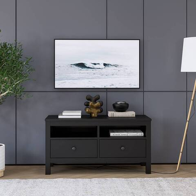 Тумба под ТВ Хемнэс/Кымор, 124х47х57см, черный