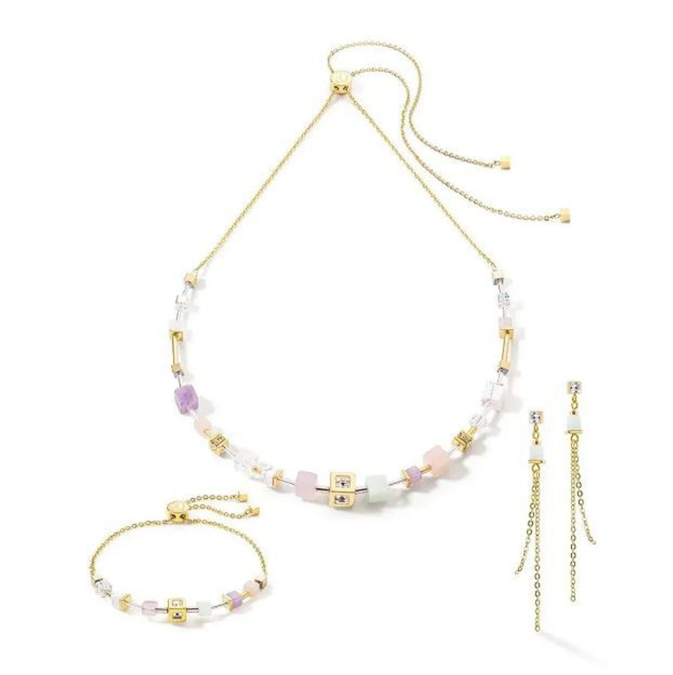 Браслет Coeur de Lion Multicolour Pastel 1 5087/30-1522 цвет розовый, белый, золотой