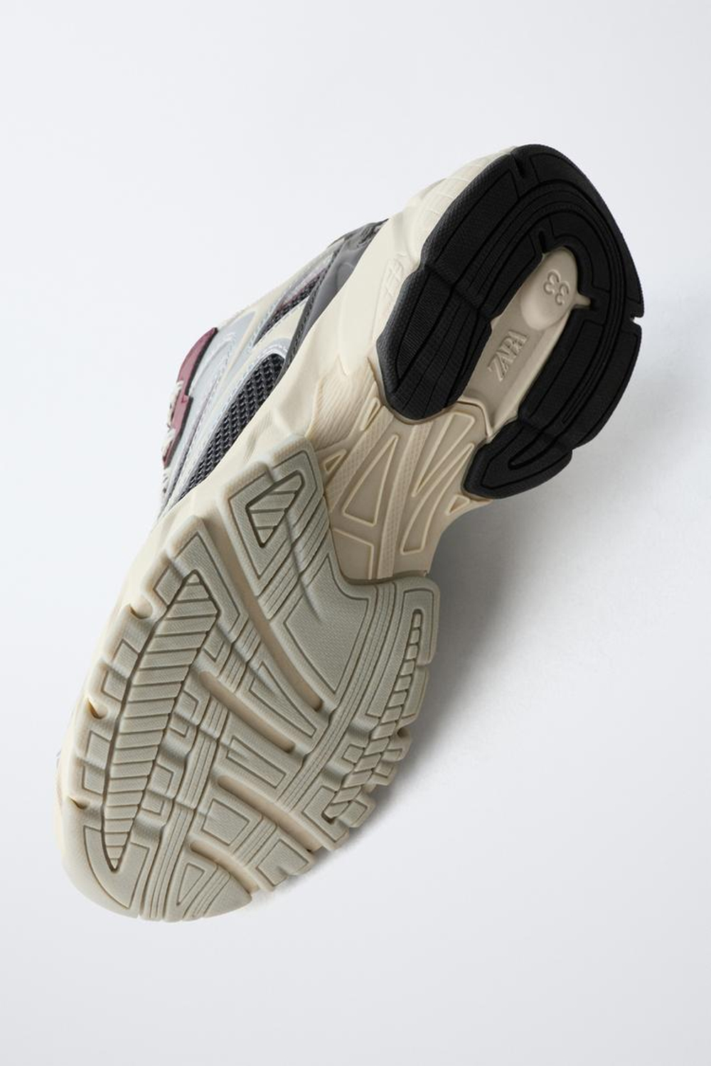 ZARA СПОРТИВНЫЕ КРОССОВКИ С СЕТЧАТЫМИ ДЕТАЛЯМИ, РАЗНОЦВЕТНЫЙ