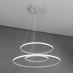 Citilux Неон Смарт CL731A090E RGB Умная подвесная люстра Белая