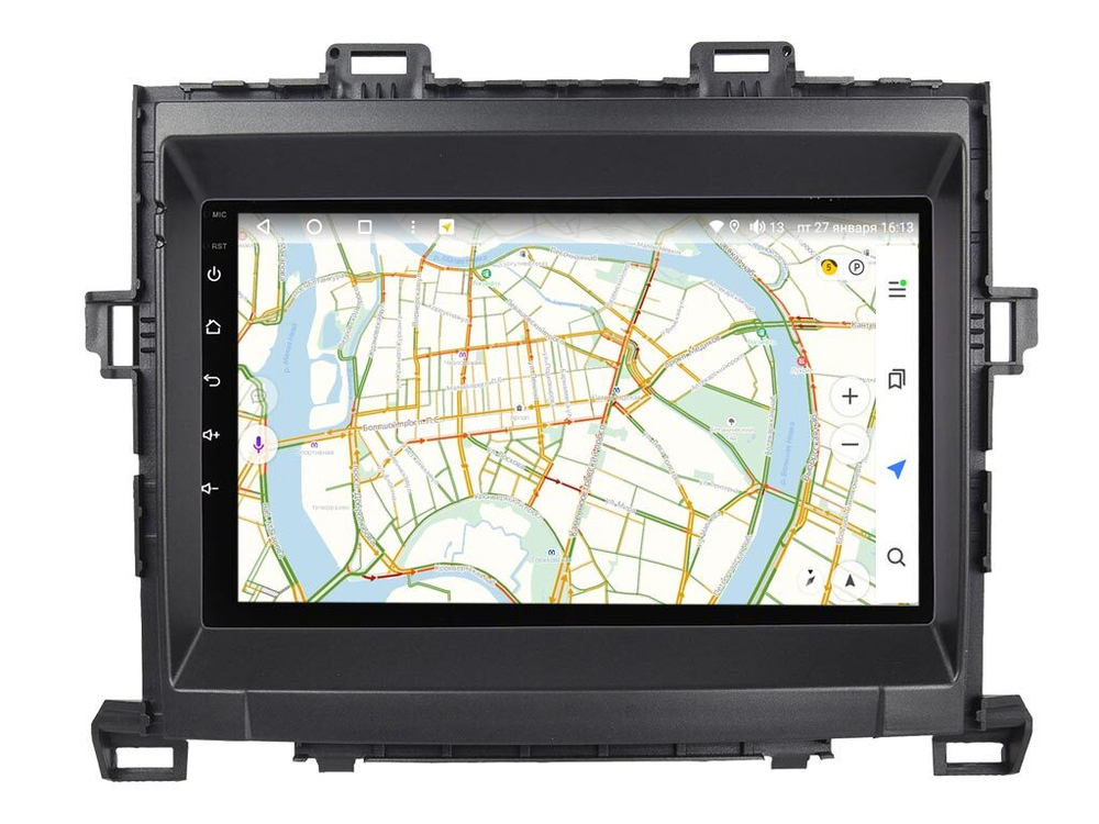 Магнитола для Toyota Alphard H20, Vellfire 2008-2014 (полочка под экраном) - Vaycar VA77-0698 на Android 13, 8-ядер, 4G SIM-слот