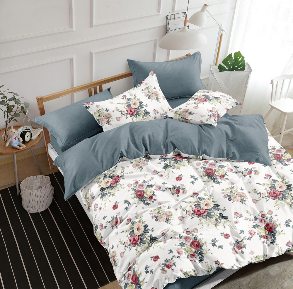 КПБ 1.5 сп с простыней на рез. 90х200 ПОПЛИН "П12"