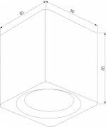 Накладной светильник Elektrostandard Matrix a065286