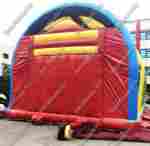 Надувной батут "Страна Сафария" с крышей и высокими горками 13*7*6 м