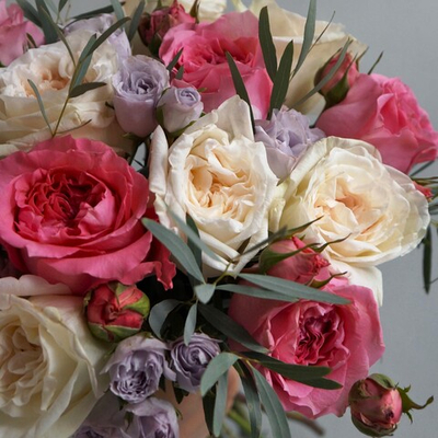 45. Фиолетово-розовый микс букет