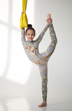 Jumpsuit "Iris on gray"