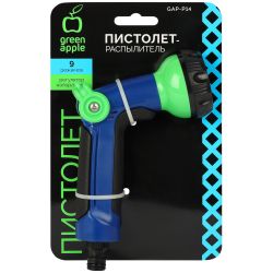 Пистолет распылитель для полива GREEN APPLE GAP-P14 пластик TPR 8 режимов | GREEN APPLE