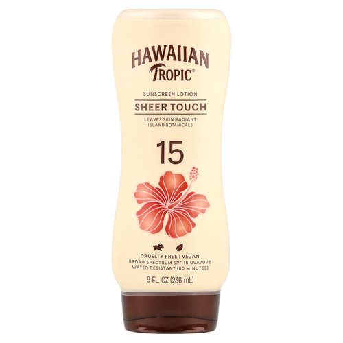 Hawaiian Tropic, Sheer Touch, солнцезащитный лосьон, SPF 15, 236 мл (8 жидк. Унций)