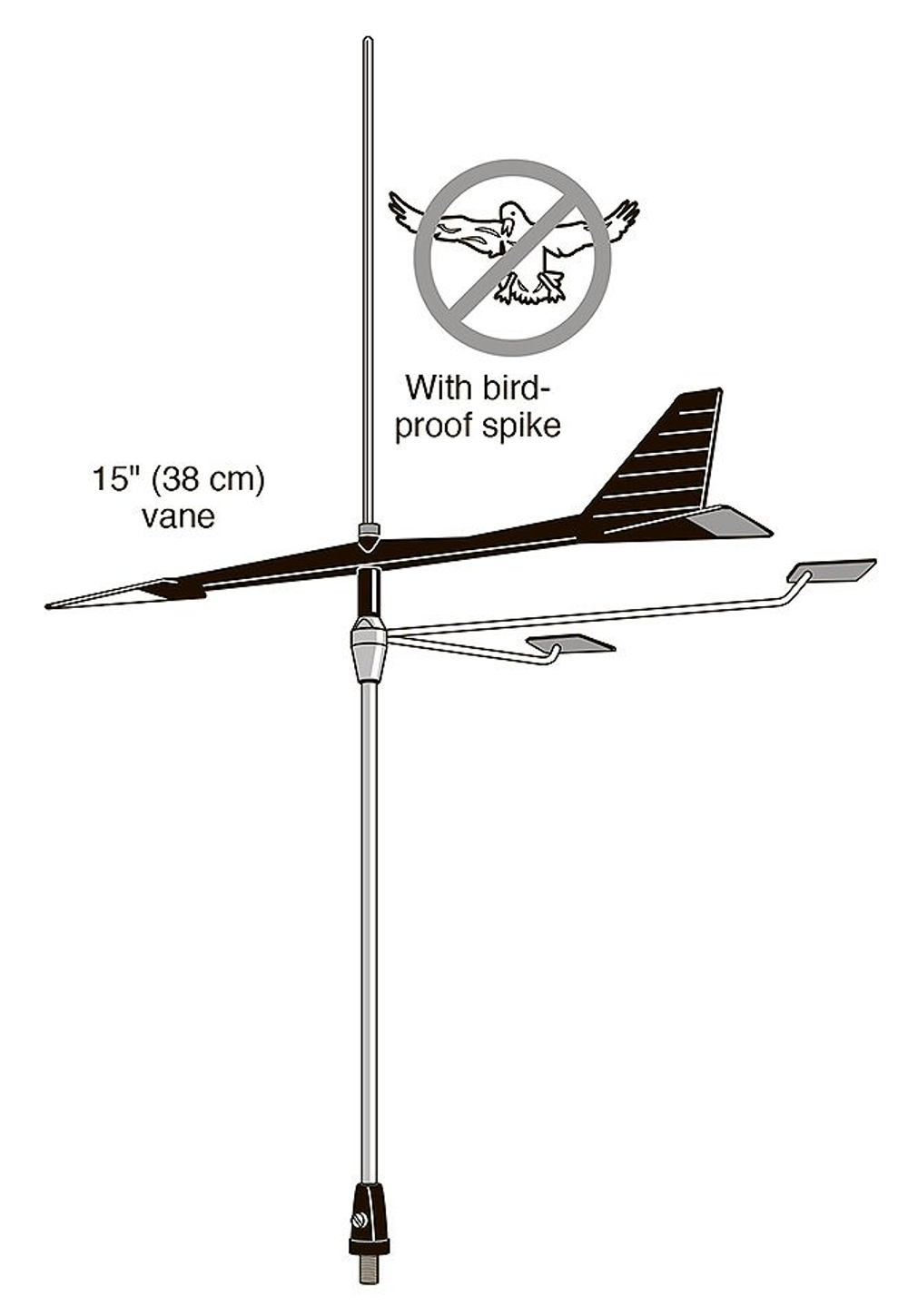 Флюгарка Windtrak, 38 см (10266692)