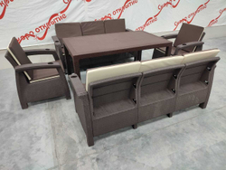 Обеденный комплект под ротанг YALTA FAMILY MAXI SET