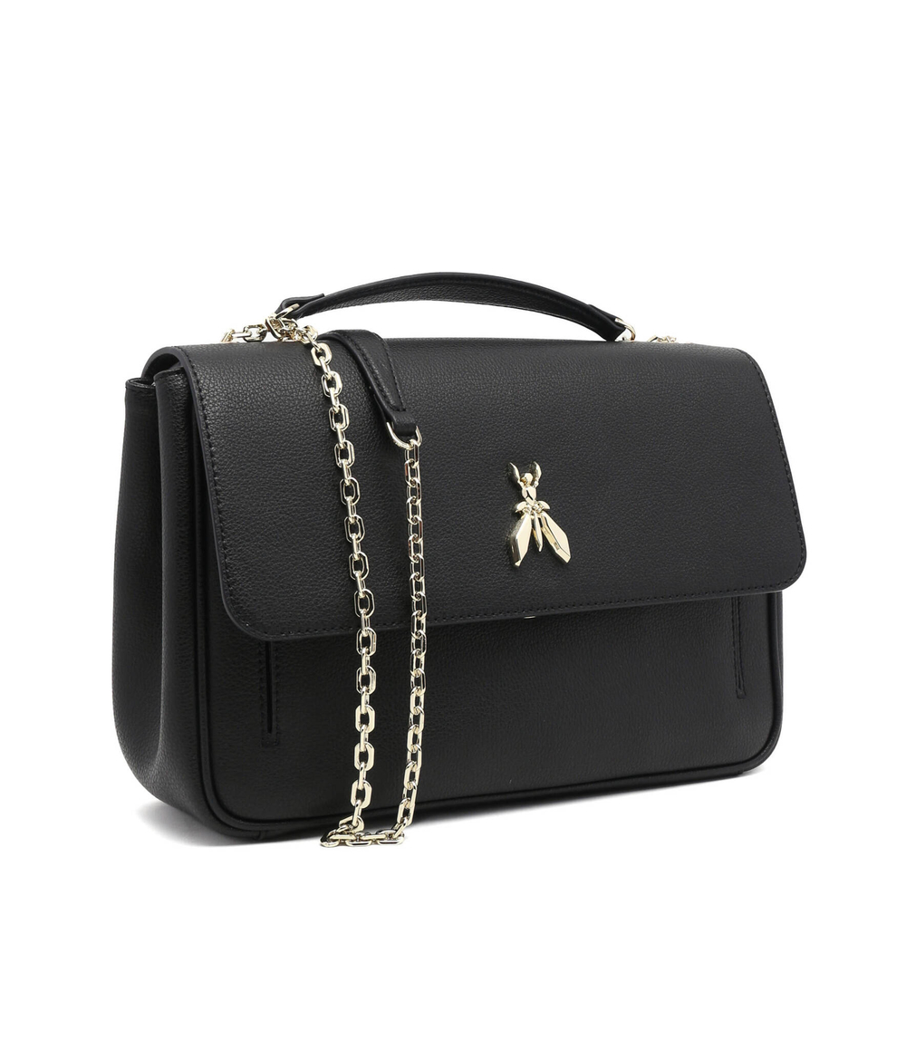 Кожаная сумка-мессенджер Patrizia Pepe - черный(8B0100 L001)