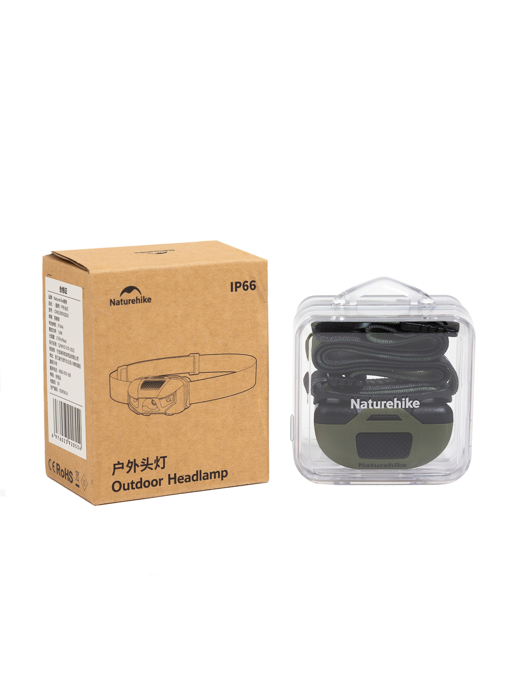 Фонарь налобный Naturehike Xing, 200 лм, зеленый (CNK2300DQ020)