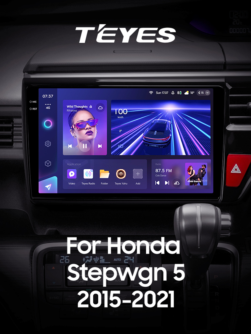 Teyes CC3 2K 9"для Honda Stepwgn 5 2015-2021 (прав)