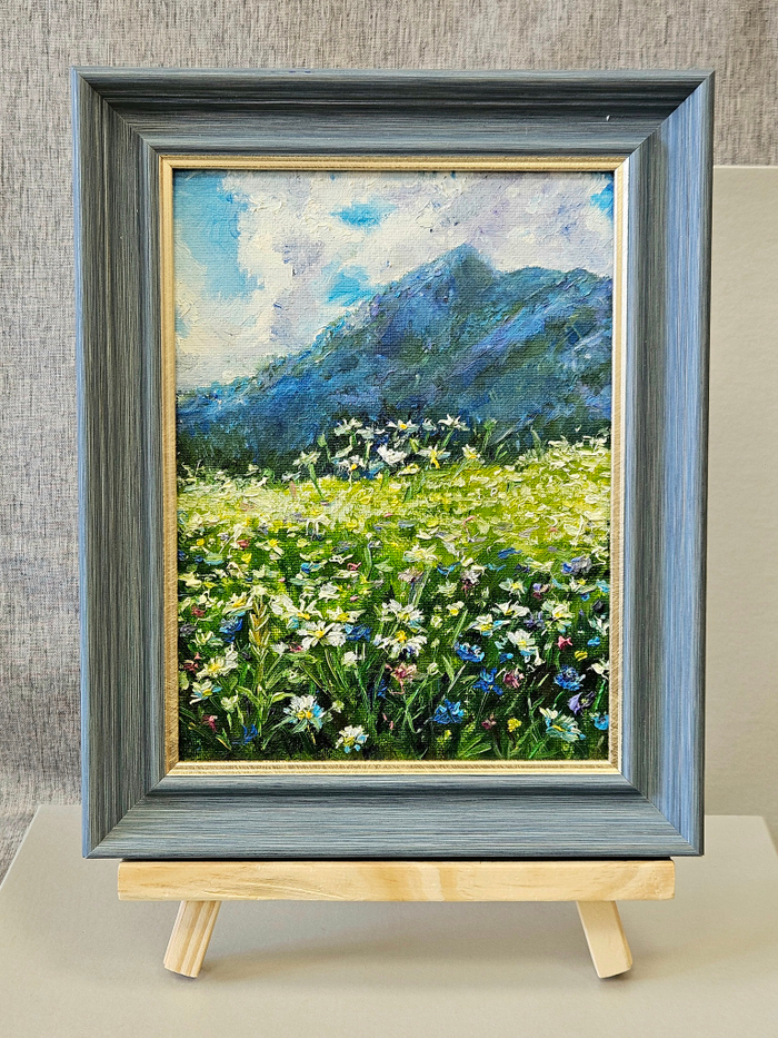 Картина "Цветочный луг" 15х20