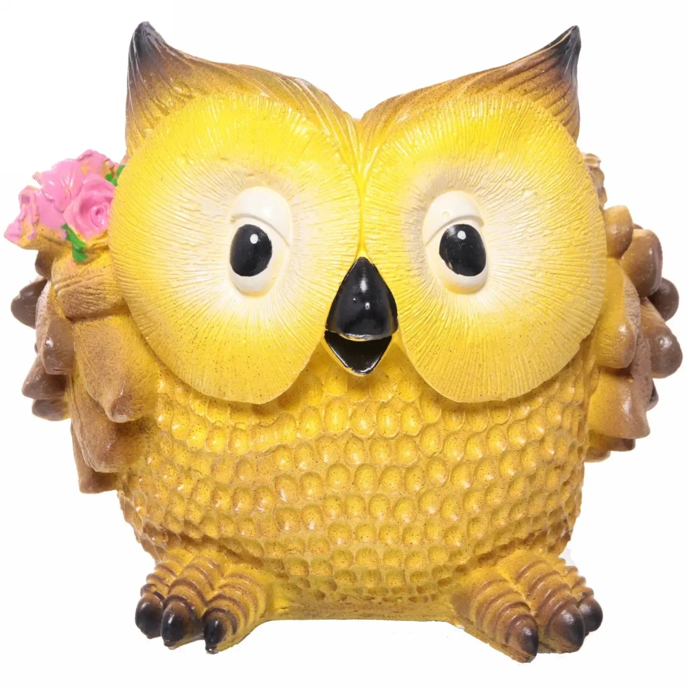 Фигура из гипса «Сова-кашпо» 26*26см