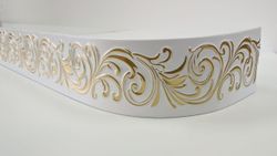 Белый с золотом "Ривьера" декоративная планка (бленда)