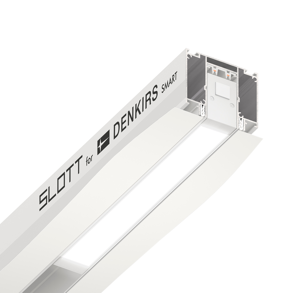 TR2014-WH Профиль-трек SLOTT for DENKIRS SMART, для натяжных потолков, 2 м, алюминий, белый