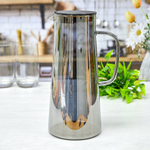 Чайник заварочный 1,4л стеклянный "Кувшин LD", черный