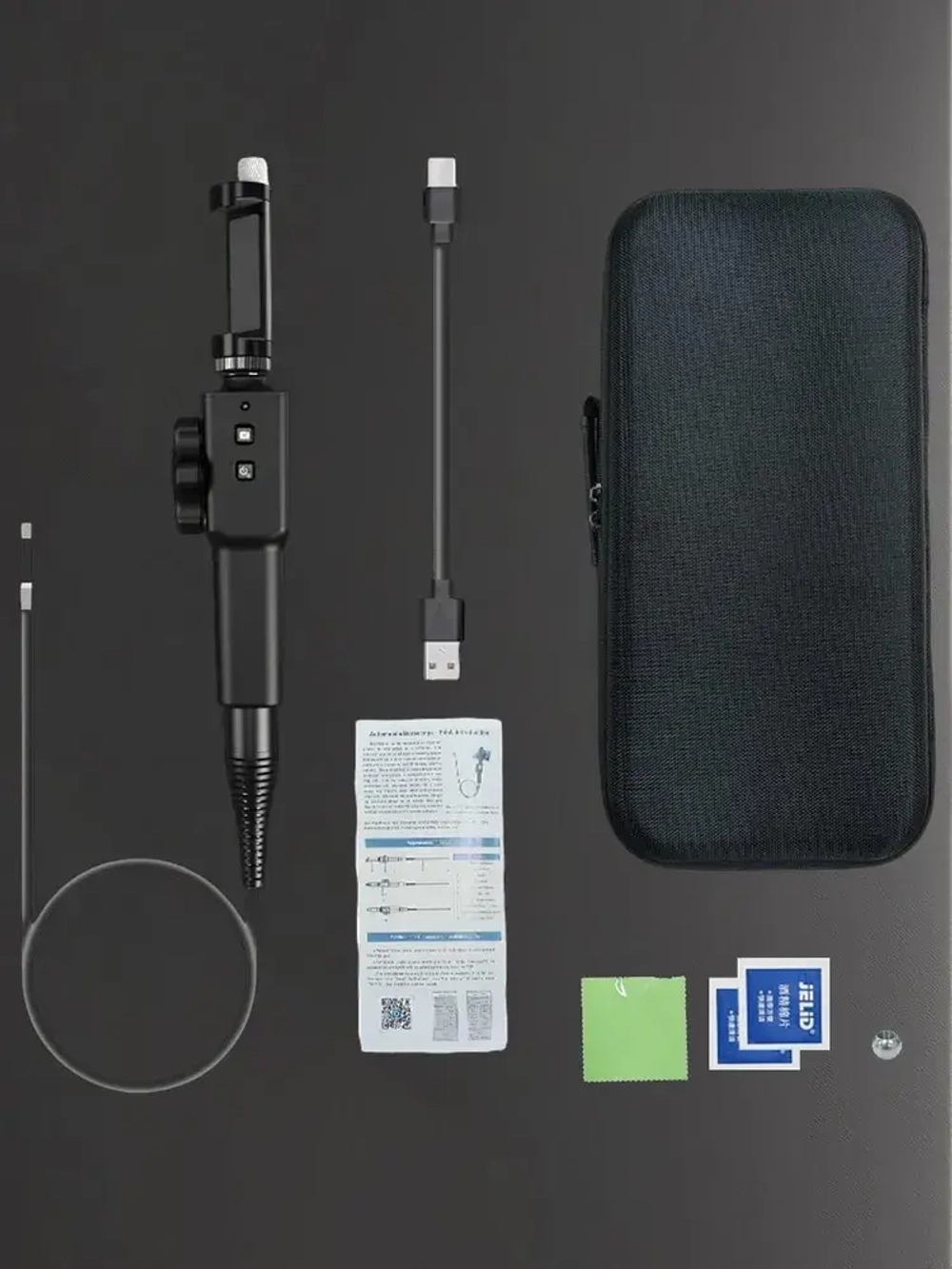 Jingleszcn двухсторонний 180 wifi промышленный endoscope 8.5mm 1080p инспекционная камера wi для iphone android
