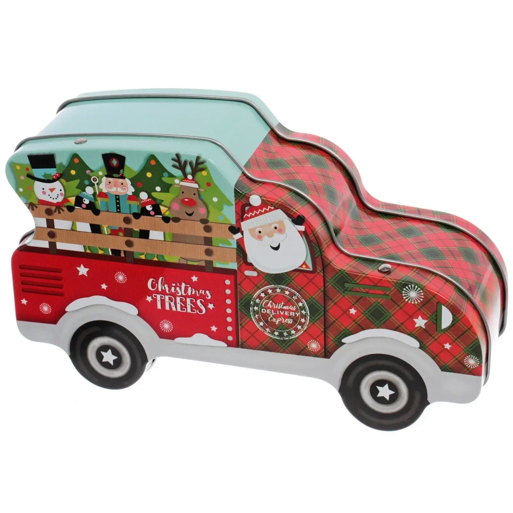 Банка жестяная «Грузовичок с компанией» 19*11*6см