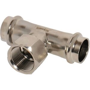 Тройники Rommer ВР с внутренней резьбой прессовые из нерж. стали (RSS-0015)