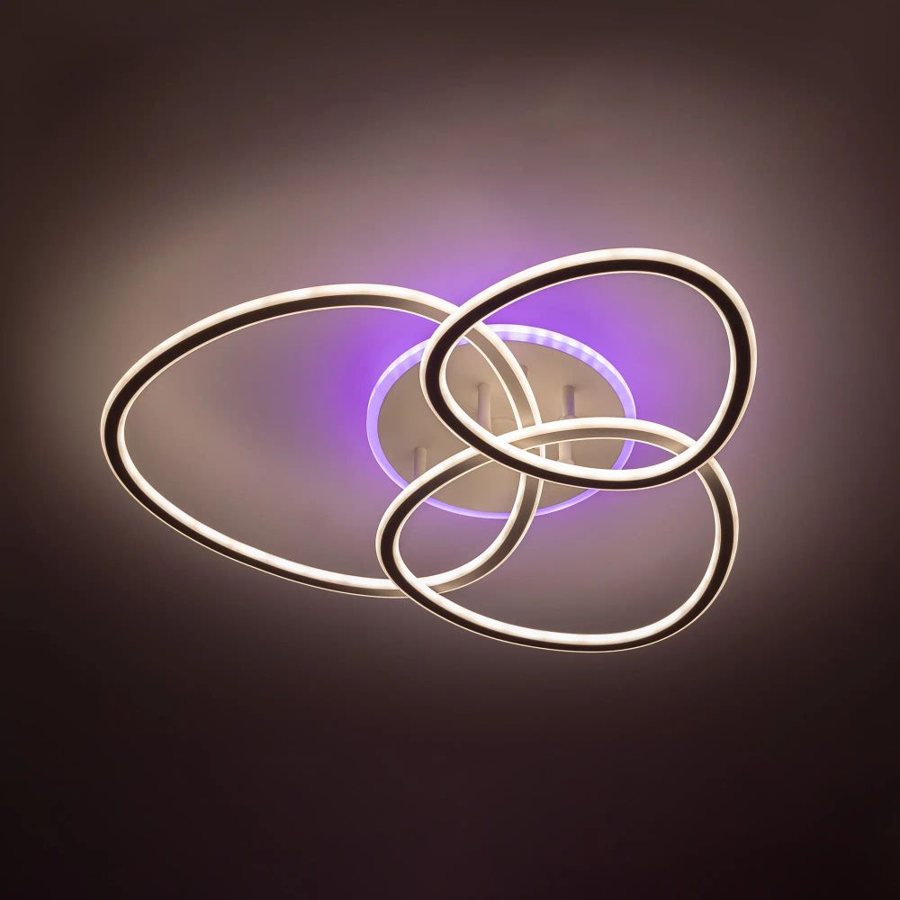 Citilux TRIO CL215B130 Люстра потолочная с пультом Белая