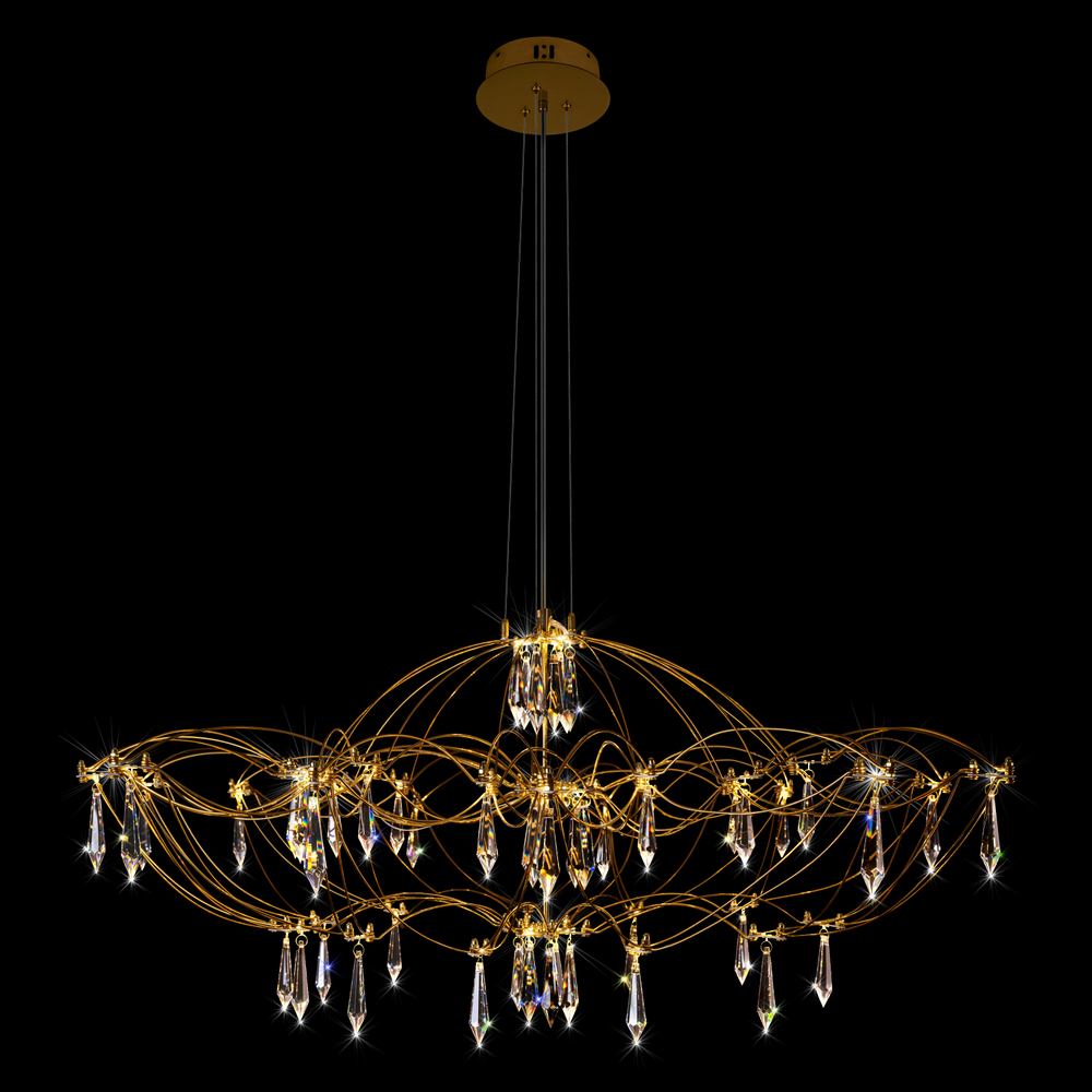 Подвесная светодиодная люстра Loft It Mira 10586/900 Gold Asfour