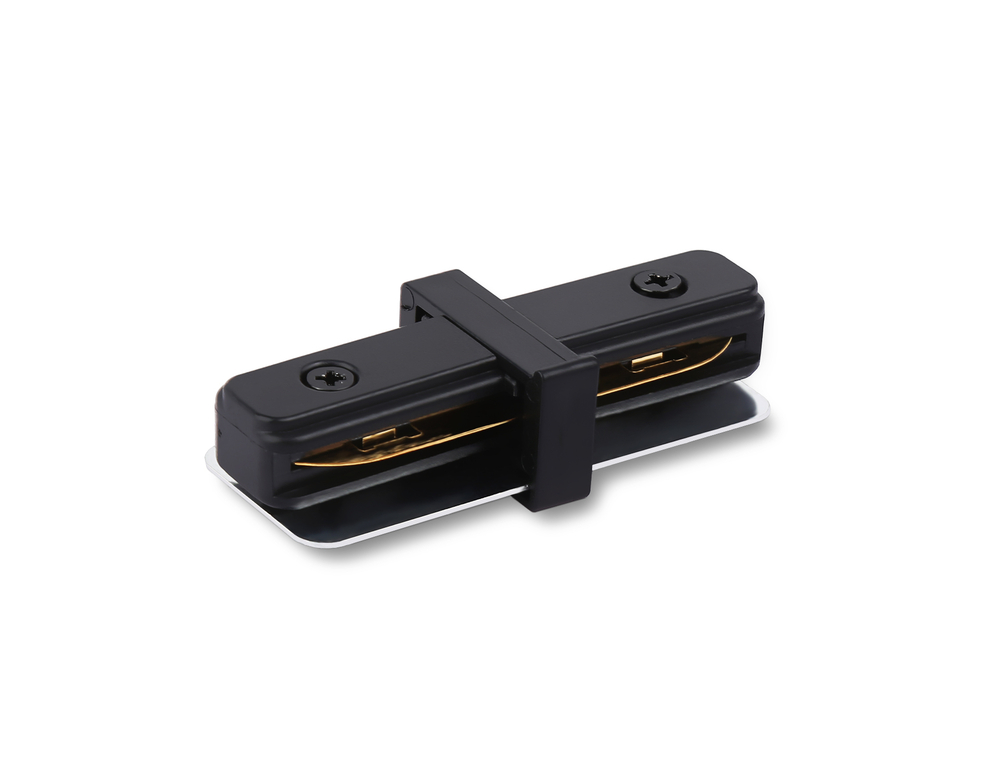 GL7160 BK черный матовый коннектор прямой для однофазного шинопровода Standard 220V NEW 79*35*20