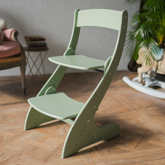 Растущий стул "ПАВЛИН", оливковый - фото: 1