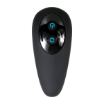 Черный вибростимулятор простаты Adam s Rotating P-spot Massager - 14,2 см