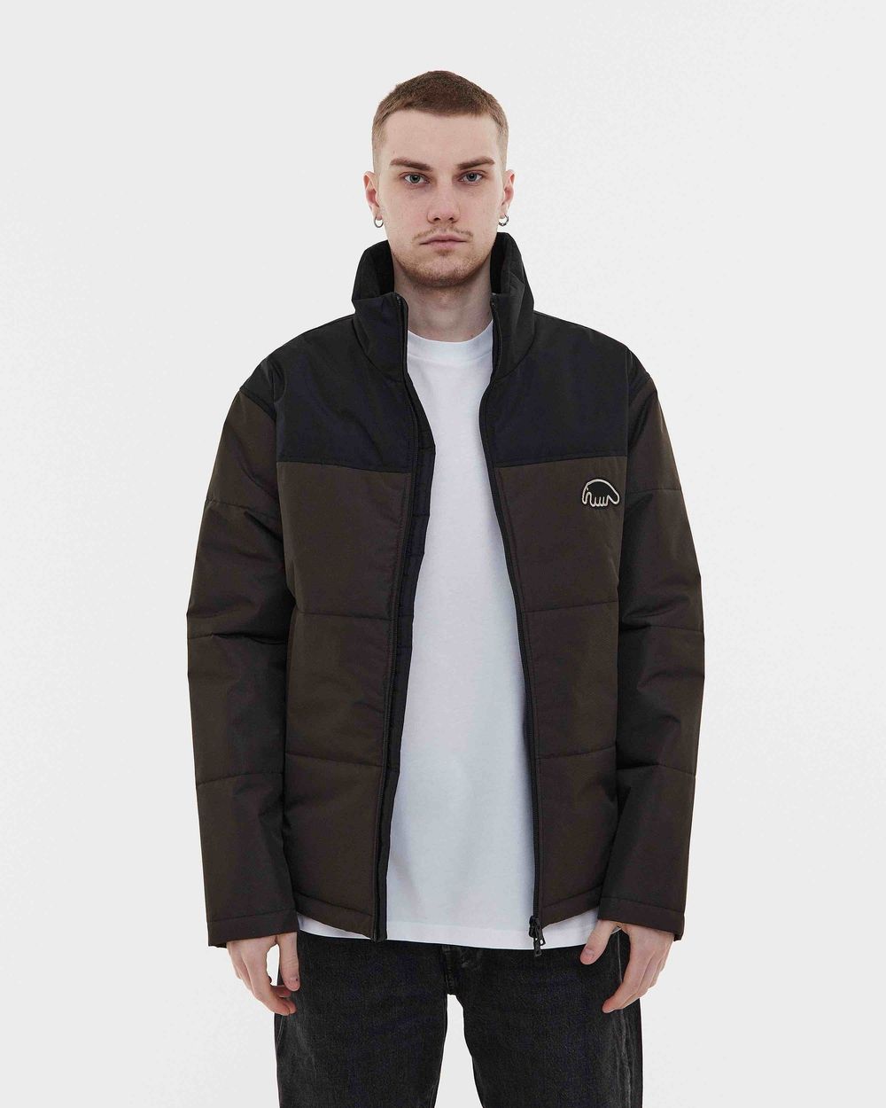 Пуховик Anteater Downlight Combo коричневый