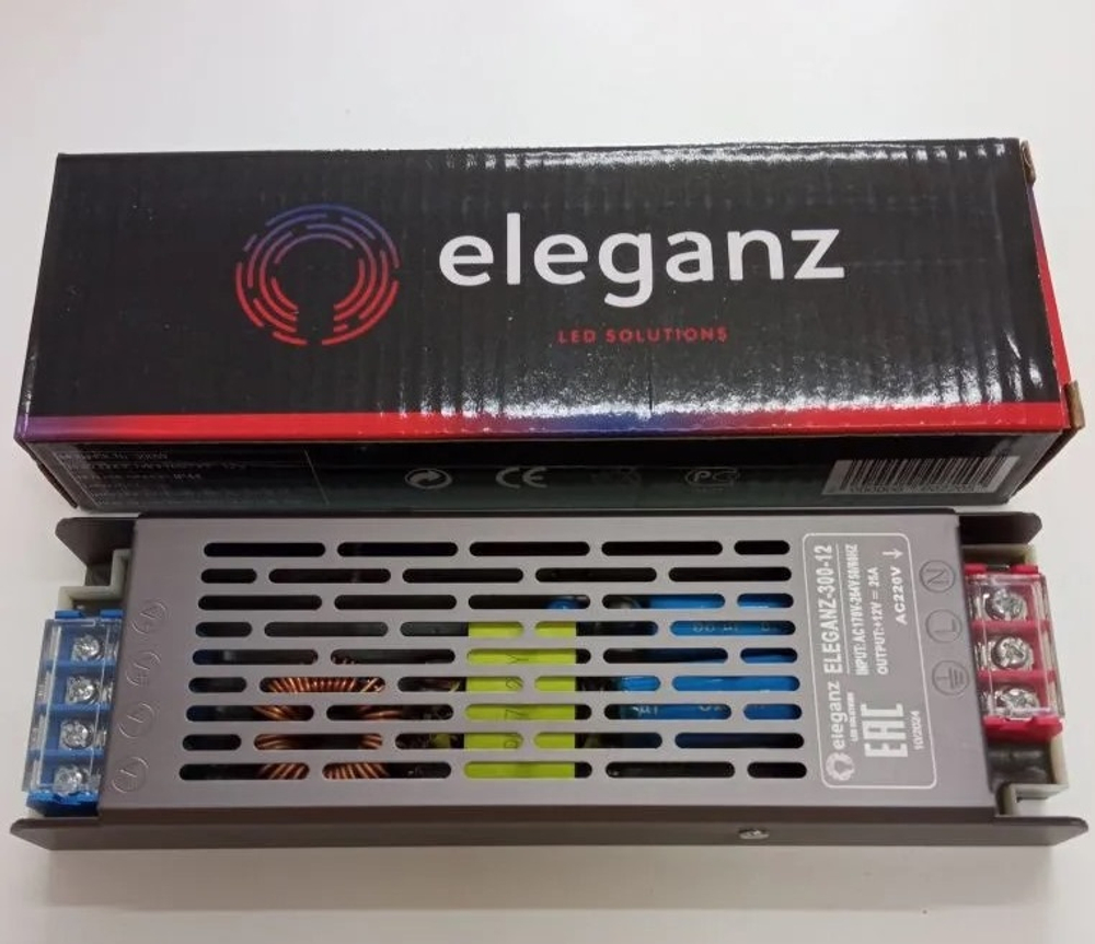 Блок питания 300Вт, 12В, 25A, IP44 ELEGANZ