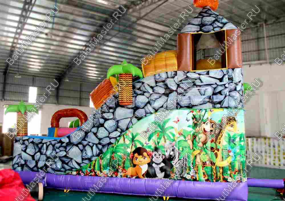 Надувной батут "В гостях у зебры"