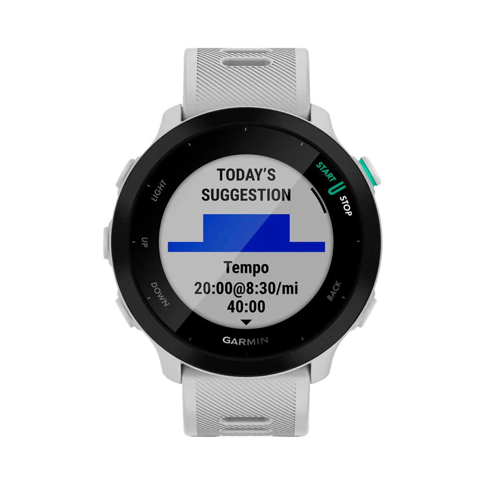 Умные часы Garmin Forerunner 55, 40mm, Whitestone (010-02562-11)