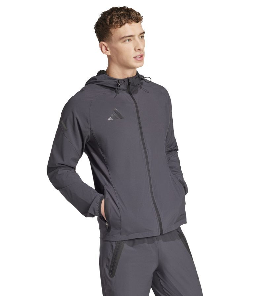 Куртка теннисная Adidas Tiro 25 Pro Vis Tech Travel - carbon
