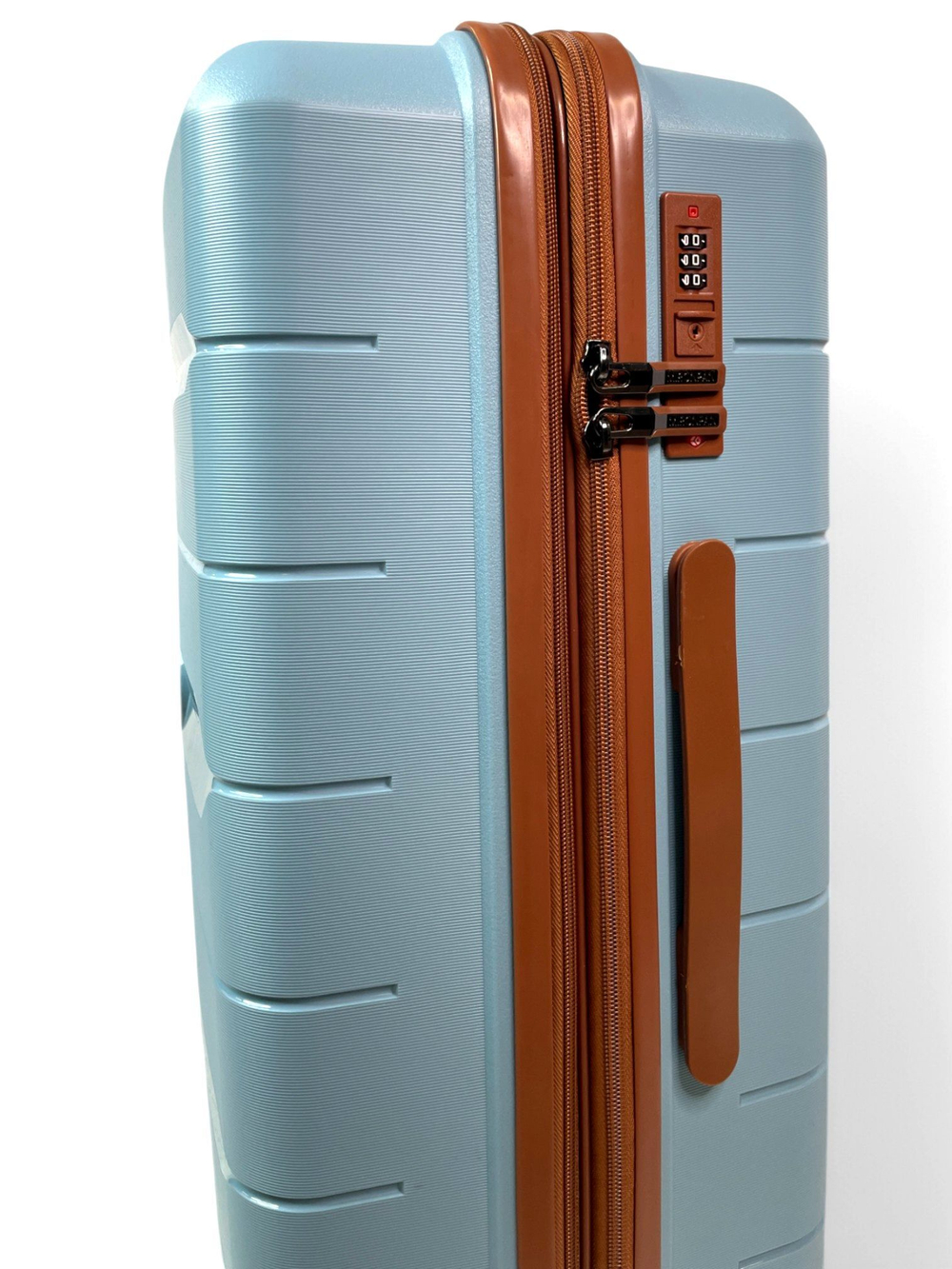 Средний чемодан Mironpan 23102, Голубой, M+