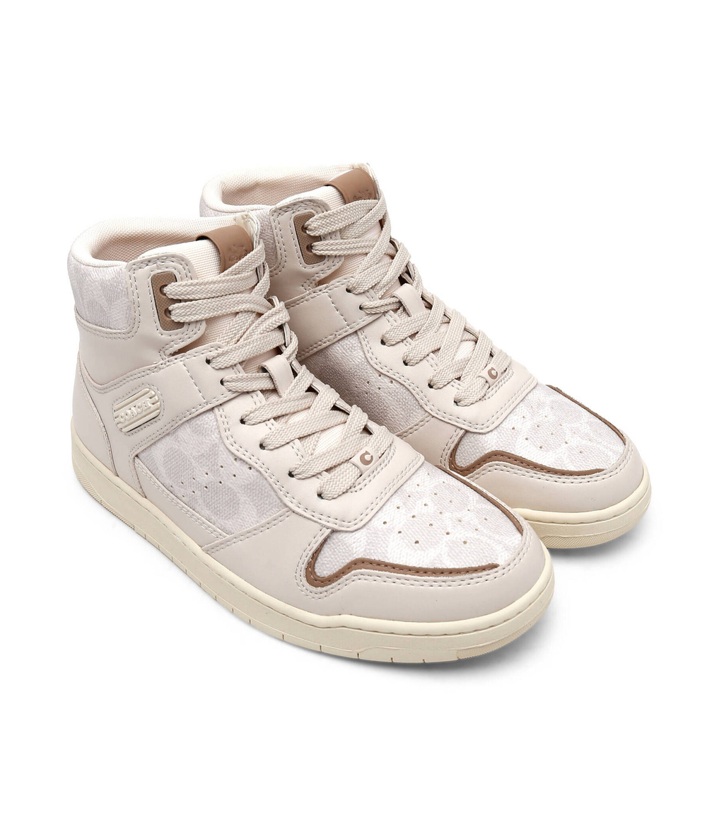 Skórzane кроссовки HI TOP COATED CANVAS Coach - бежевый(CD304)