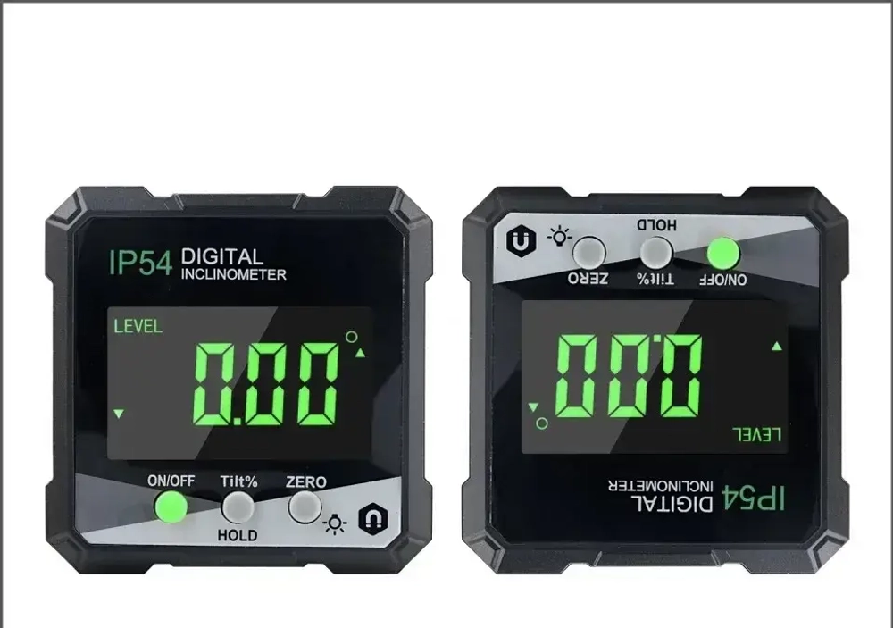 Цифровой угломер RZ 838-GREE электронный уровень с магнитным основанием, измеритель угла 360 , для заточки ножей, строительства и деревообработки