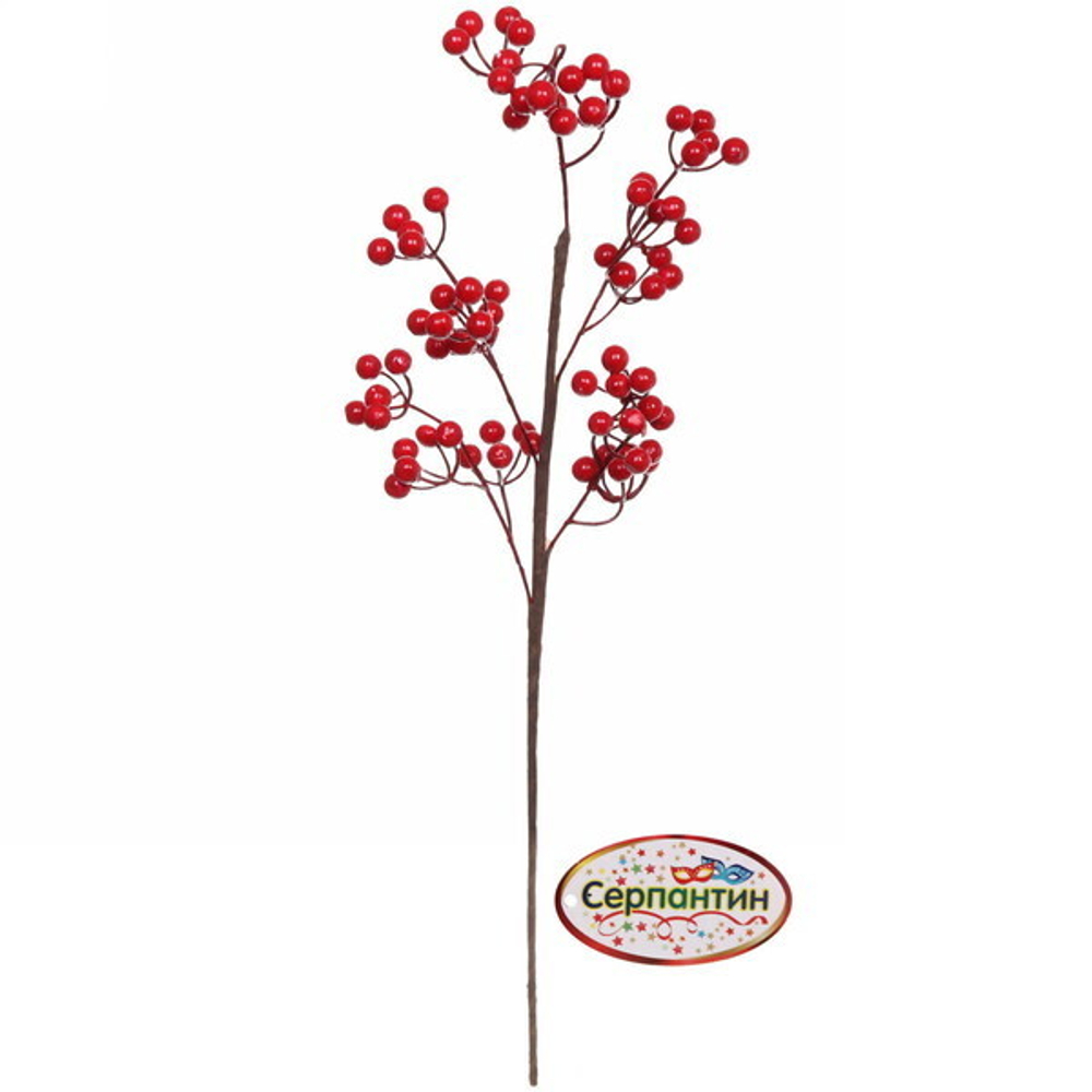 Ветка хвойная «Зимний контраст» , 60 см