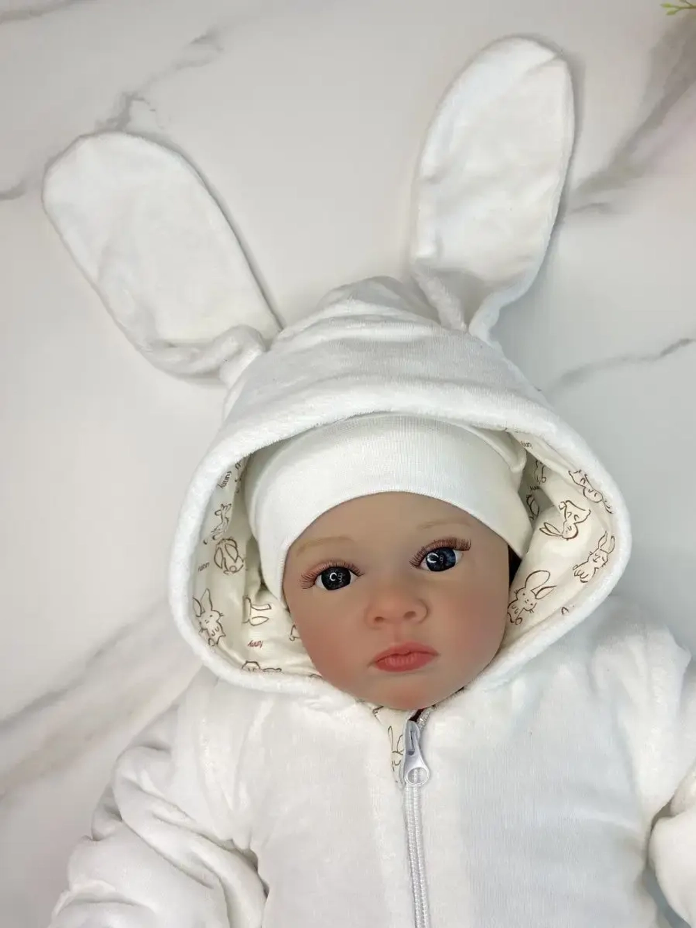 Плюшевый утепленный комбинезон для новорожденного