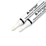 Маркер перманентный, Alingar, белый, перезаправляемый, пулевидный, 1,5 мм, 12шт/уп, европодвес