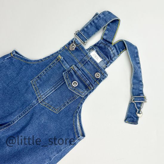 Полукомбинезон джинсовый, Синий
